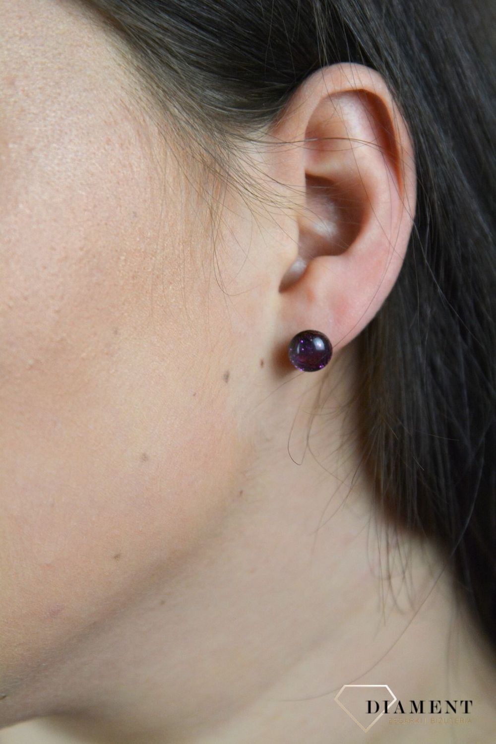 Srebrne kolczyki szkło weneckie opalizujące różem, złotem oraz błękitem Murano 46.jpg